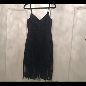 Suede Fringed Dress